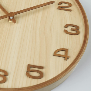 Hot Selling Eco-Friendly Silent Movement Wooden <b>Clocks</b> Handcrafted with Natural Grain <b>for</b> Home Office Decor Natural Wood Items - Product Image 2