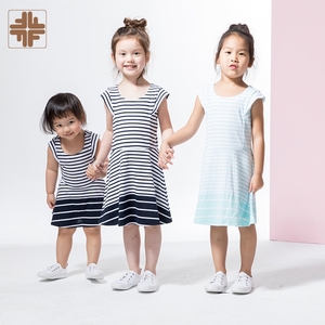 ODM noir ou blanc conçoit la robe décontractée d'enfants de couleur simple - Product Image 6