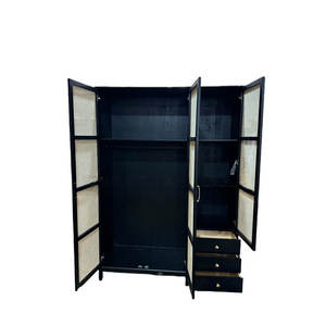 Produit d'outil tourné de garde-robe tissée en rotin simple - Product Image 2