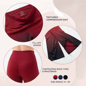 Leggings évasés imprimés taille haute pour femmes grandes tailles en polyester/spandex, pantalons de yoga, compression, séchage rapide, respirant - Product Image 6