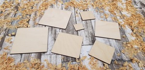 Posavasos de madera personalizados, cuadrados, en blanco, para tazas y bebidas - Product Image 3