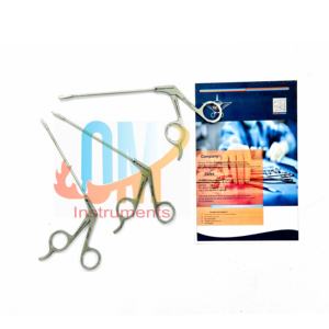 Pince à poinçon de panier à 45 degrés pointe droite gauche pour arthroscopie chirurgie orthopédie par OldMed Instruments - Product Image 4