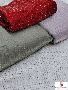 Hot Fix Rhinestone Crystal Mesh Fabric 70 GSM Eco Friendly Lightweight Water Resistant Breathable Custom Woven OEM ODM Make - Product Image 4
