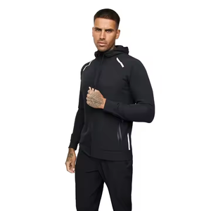 Conjunto Deportivo Personalizado para Hombre con Logotipo, Chaqueta Deportiva con Cierre Completo y Pantalones Deportivos Elásticos para Entrenamiento en Equipo y Ropa Deportiva - Product Image 5