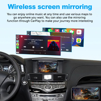 Decodificador Joyeauto para Infiniti QX70 2017-2019 y G35 FX35 FX50 2009-2012 con Apple CarPlay Inalámbrico y Android Auto, Reproductor para Auto de Fácil Instalación