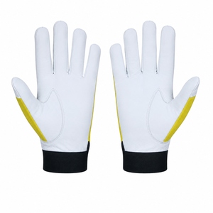 Best Performance Durable Heavy-Duty Goat Grain Leather Safety <b>Gloves</b> Breathable Anti-Slip Adjustable Wristband Soft Comfortable - Product Image 3