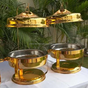 Plato de catering de buffet de lujo Platos de frotamiento de acero inoxidable usados de la mejor calidad para hoteles y restaurantes - Product Image 4