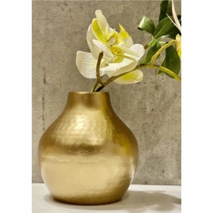 Vase à fleurs cylindrique vert mat en gros, vase de table créatif en métal de style nordique, pot en métal, centre de table, décoration d'intérieur, pot à fleurs - Product Image 6