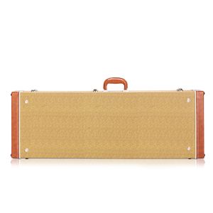 Custodia rigida quadrata di alta qualità per chitarra elettrica, violino, basso, batteria, pianoforte, tastiera, colore giallo, con schiuma interna. - Product Image 1