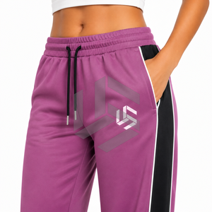 Custom Women's Winter Flat Casual Wide Leg Fleece Sweatpants Breathable OEM ODM Clothing Manufacturer for Wholesale Bulk Order - Product Image 5