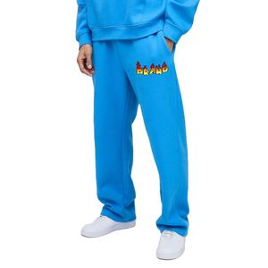 OEM/ODM Pantalons pour hommes surdimensionnés, lavés sur mesure, taille moyenne, baggy uni à jambes larges, pantalons de survêtement pour hommes - Product Image 1