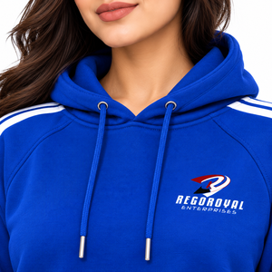 Sudadera moderna de forro polar suave con capucha corta para mujer, estilo informal y cómodo para ropa urbana. - Product Image 4