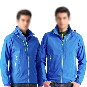 เสื้อแจ็คเก็ตซอฟต์เชลล์กันลมแบบซิปเต็มตัวสำหรับผู้ชาย ขายส่ง รับทำโลโก้ ชุดกีฬากลางแจ้ง ผู้ผลิต OEM - Product Image 4