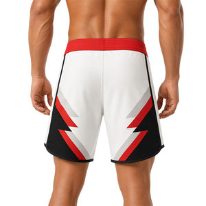 Custom Geometric Print <b>Men</b> Surf Board Shorts Quick Dry Swim <b>Trunks</b> Sublimation Printed Beach Water Sports Shorts OEM ODM Service - Product Image 4