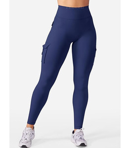 Leggings de yoga décontractés élastiques pour femmes, taille personnalisable, couleur respirante, séchage rapide, longueur intégrale, pour la gym – Meilleures ventes 2025 - Product Image 3