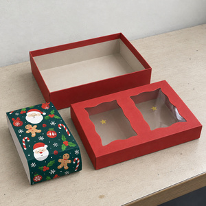 Caja de Regalo Navideña Roja Personalizada con Funda Impresa y Tapa Desmontable - Product Image 2
