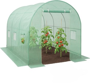 Serre portable en <span class=keywords><strong>tube</strong></span> d'acier galvanisé thermolaqué, facilement assemblable, mini <span class=keywords><strong>tunnel</strong></span> de culture <span class=keywords><strong>pour</strong></span> légumes - Product Image 1