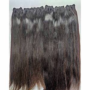 Extensiones de Cabello Humano Virgen Liso Natural de Doble Trama, Suaves y Sedosas, Extensiones de Cabello Tejidas a Máquina, Venta al Por Mayor - Product Image 4