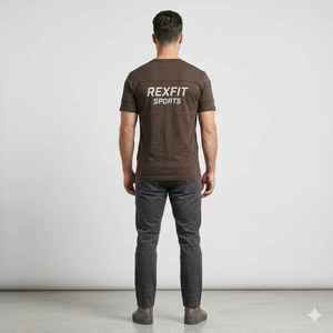 เสื้อยืดผู้ชายสไตล์ล่าสุด ผลิตจากโพลีเอสเตอร์ แขนสั้น ใส่ได้ในช่วงฤดูร้อน เหมาะสำหรับเล่นกีฬา สินค้าขายดี - Product Image 3