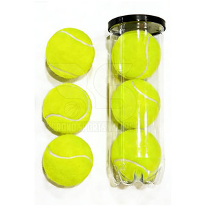 Pelotas de tenis de calidad con núcleo presurizado para un rebote mejorado y un rendimiento en la cancha superior. Equipo de pelotas de tenis. - Product Image 6