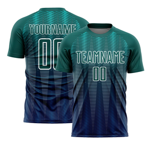 ชุดเสื้อฟุตบอลแบบกำหนดเอง ชุดยูนิฟอร์มฟุตบอลสำหรับทุกเพศ สีเขียวเหลือง เสื้อฟุตบอลแบบซับลิเมชั่น เสื้อฟุตบอลแขนสั้น mo - Product Image 4