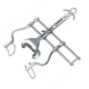 Écarteur abdominal Balfour en acier inoxydable durable de 4 pouces de profondeur et 10 pouces d'écartement avec lames fenestrées - Product Image 5