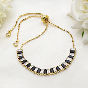 Gold Plated Women Sparkling Zircon <b>Bracelet</b> <b>Adjustable</b> Classic Tennis <b>Bracelet</b> Luxury Jewelry Charm <b>Bracelets</b> for Girls Gifts - Product Image 1
