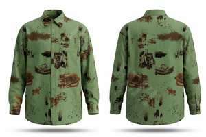 Chemise décontractée d'été respirante et légère, design imprimé personnalisé, chemise sur mesure avec logo personnalisé pour hommes - Product Image 6