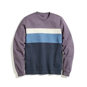 Sudadera informal de cuello redondo para hombre, diseño de bloque de color, poliéster/algodón, venta al por mayor para la temporada de invierno a rayas - Product Image 4