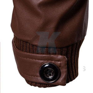 New Arrival Factory Direct Sale <b>Long</b> Sleeves <b>Men</b> Leather <b>Jacket</b> Customized Wholesale Leather Winter <b>Jacket</b> - Product Image 6