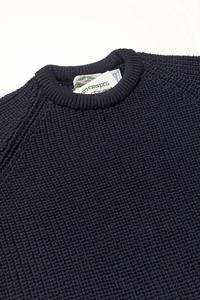 Cardigan en laine chaud Denmin pour hommes, à manches longues, col rond, tricoté avec bordure côtelée, étiquettes personnalisées pour commandes en gros, hiver - Product Image 6