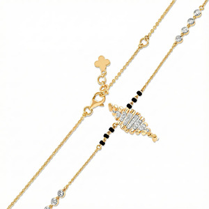 Collar con Colgante de Diamante en Forma de Ola Zigzag Geométrica - Product Image 2