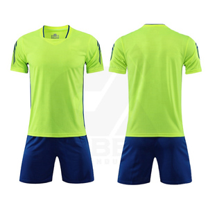 Men's Sublimated Soccer Jersey Set Short Sleeve Moisture Wicking Athletic Wear Gradient Color Elastic Waist Summer Sport Apparel - Product Image 4