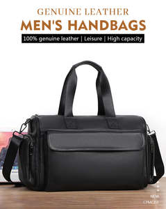 Sac bandoulière messager en cuir véritable NESTA SPORTS 100 %, grande capacité, décontracté, pour voyage, avec décoration nœud et lettres - Product Image 5