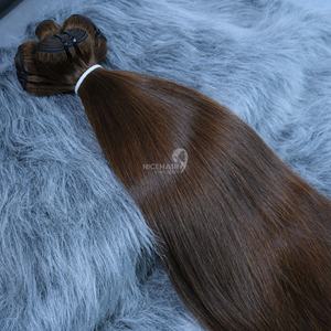 Extensiones de cabello de trama de máquina de paquete de cabello vietnamita crudo cabello de Vietnam liso y sedoso cabello crudo de proveedor de Vietnam - Product Image 3