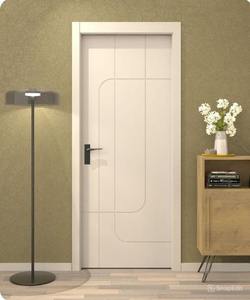 Puerta de Entrada de Madera Compuesta de Diseño Innovador, Impermeable y Resistente a las Grietas, para Dormitorio de Apartamento, Tallado CNCTeak, Interior Sólido de WPC - Product Image 5