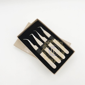 แหนบขนตาสีนู้ดคุณภาพดีทำจากสแตนเลสเคลือบผงลายเพชรทนทานออกแบบโลโก้ได้ตามต้องการ - Product Image 2