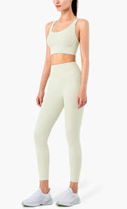Conjuntos de Yoga de 2 Piezas con Logotipo Personalizado para Mujer, Ropa de Entrenamiento, Conjuntos de Fitness para Gimnasio, Ropa Deportiva, Traje de Yoga y Fitness para Mujer - Product Image 5