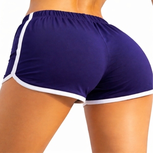 Shorts de sport pour femmes, taille élastique, séchage rapide, légers, avec bordure contrastée, pour le fitness et le sport - Product Image 5