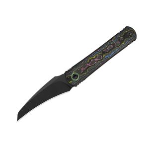Navajas Plegables Multiusos con Hoja Oscura Afilada, Mango Ergonómico y Suave, Diseño Ligero y Portátil para Camping - Product Image 2