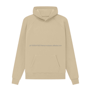 2025 nuevas sudaderas con capucha de algodón puro de alta calidad 380 GSM de algodón polar en blanco TAMAÑO DE EE. UU. sudaderas con capucha informales de manga raglán de gran tamaño para hombres - Product Image 3