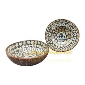 ชามมะพร้าวเคลือบแลคเกอร์เป็นมิตรกับสิ่งแวดล้อมออกแบบได้ตามต้องการพร้อมโลโก้ทำจากเวียดนาม - Product Image 4