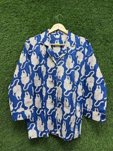 Summer Cotton Pajama <b>Set</b> Lightweight Handmade Sleepwear Soft Nightwear Lounge <b>Set</b> For Woman - Product Image 2
