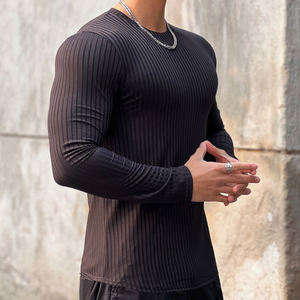 T-shirt Homme Grande Taille Personnalisé Uni Coupe Slim en Polyester pour Sport et Fitness – Vente en Gros - Product Image 5