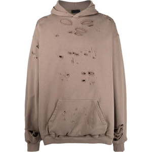 Sudadera con Capucha de Algodón Grueso para Hombre, Estilo Vintage, Lavado Ácido, Efecto Desgastado por el Sol, Tallas Grandes, Ropa de Invierno, Venta al Por Mayor Personalizada - Product Image 1