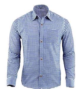 <b>Men</b>’s <b>Blue</b> Bavarian Oktoberfest <b>Shirt</b> Traditional Trachten Cotton German Outfit S to 4XL - Product Image 1