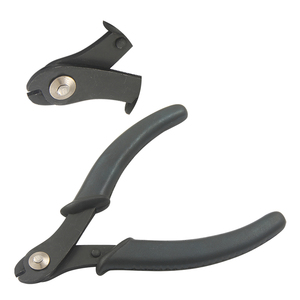 <b>Memory</b> Wire Cutter Heavy Duty Stainless Steel 130mm Crimping Circlip Jewelry Making DIY Crafting Pliers Plastic Spring Handles - Product Image 1