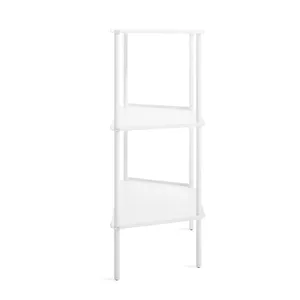 Minimalist White Metal Storage Rack Three-Layer <b>Standing</b> Type for Living Room Sundries Organization Lightweight Design - Product Image 3