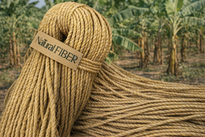 Corde en fibre de banane naturelle |   Cordage torsadé 100 % biodégradable, haute résistance, écologique, pour l'artisanat, le jardinage et l'emballage - Product Image 3