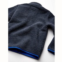 Veste en toile légère bleu clair pour homme avec bordure jaune, fermeture éclair intégrale, col montant, vêtement d'hiver décontracté, coupe régulière, imperméable et coupe-vent